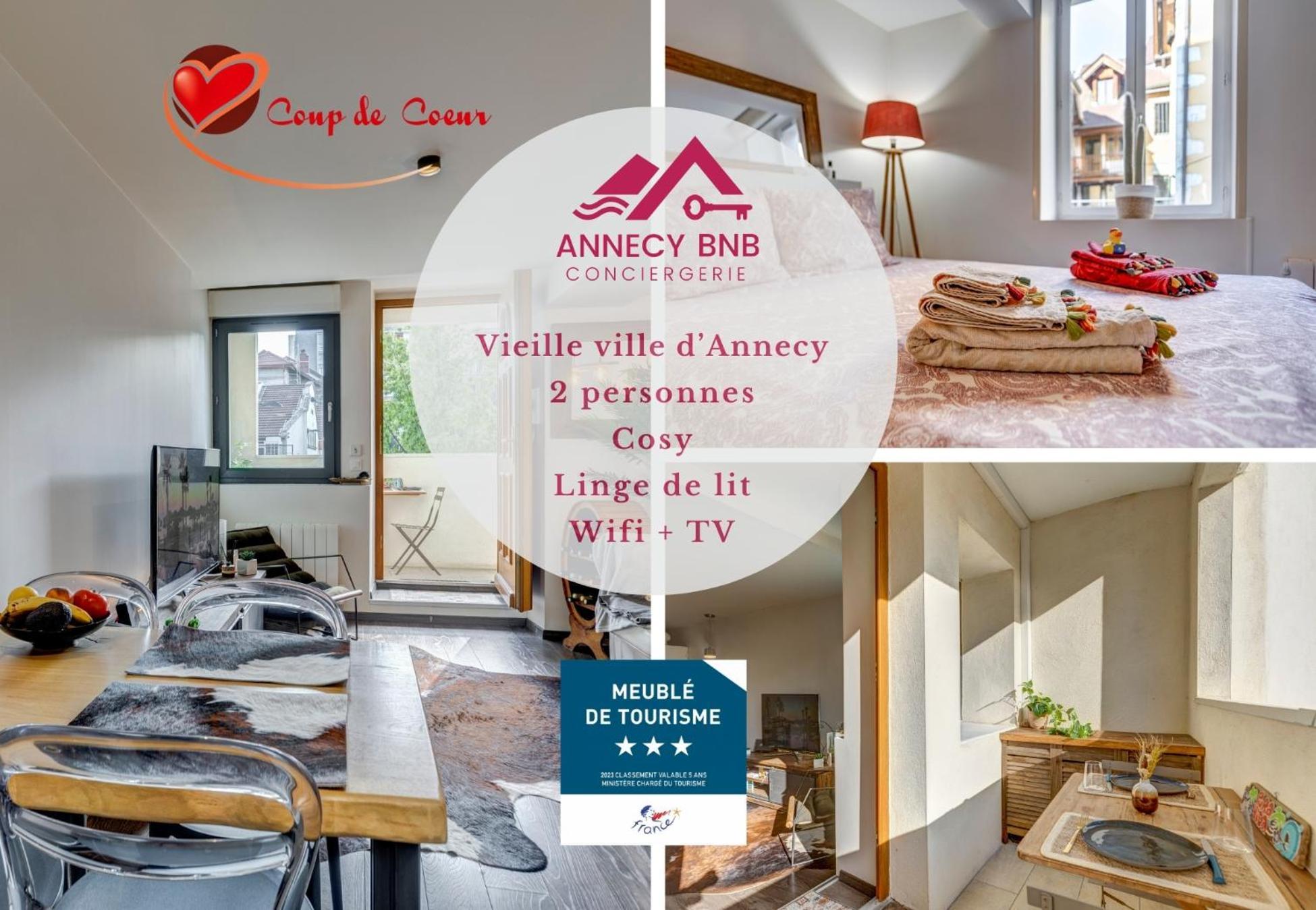 Appartement Le Pura Vida, Hyper Centre Terrasse + Parking à Annecy Extérieur photo